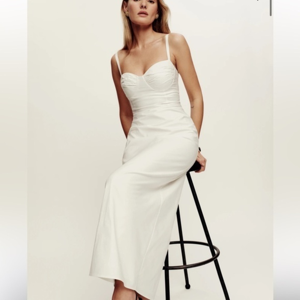 Reformation Stormi Dress White